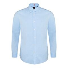 Boss Rickert Cotton LS Shirt Open Blue