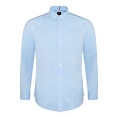 Boss Rickert Cotton LS Shirt Open Blue