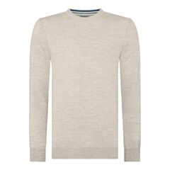 Remus Uomo LS Nk Sweater Oatmeal