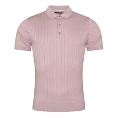 Remus Uomo SS Knitted Polo Light Pink
