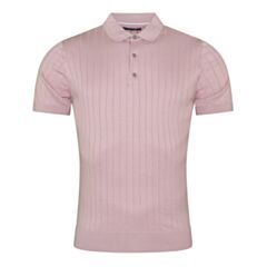 Remus Uomo SS Knitted Polo Light Pink
