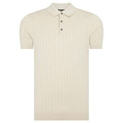 Remus Uomo SS Knitted Polo Stone