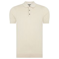 Remus Uomo SS Knitted Polo Stone