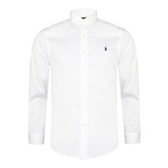 Ralph Lauren Slim LS Sport Shirt White