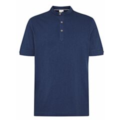 Bugatti Grandad Collar Polo Navy Blue