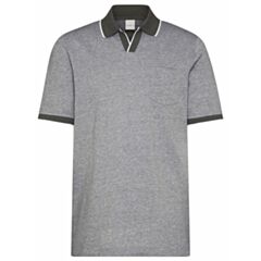 Bugatti Contrast Collar Polo Moss