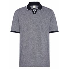 Bugatti Contrast Collar Polo Navy Blue