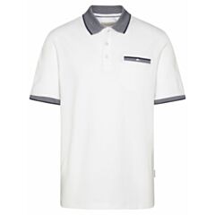 Bugatti Contrast Collar Polo White