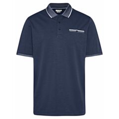 Bugatti Contrast Collar Polo Navy