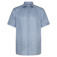 Bugatti Casual SS Printed Shirt Grey