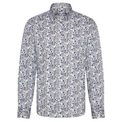 Bugatti LS Printed Shirt In Grey
