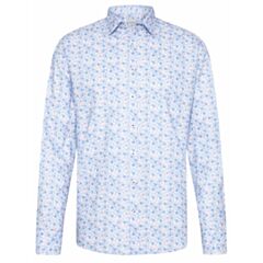 Bugatti LS Printed Shirt In Light Blue