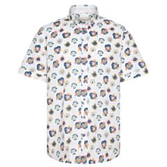 Bugatti Casual SS Printed Shirt White