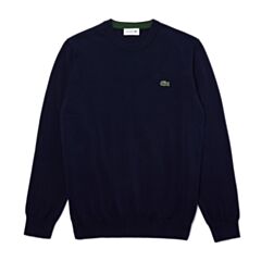 Lacoste Cotton Sweatshirt In Navy Blue