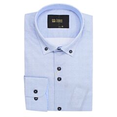 6Th Sense BD Mini Print Shirt Blue