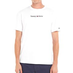 Tommy Jeans Classic Linear Logo Tee Whit