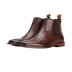 Base London Sikes Leather Boots Brown