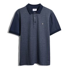 Farah Kentucky Jaquard Polo True Navy