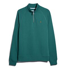 Farah Jim 1/4 Zip In Mallard Green
