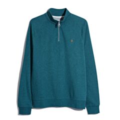 Farah Jim 1/4 Zip Sweater Petrol Blue Ma