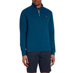Farah Jim 1/4 Zip Sweat Sailor Blue