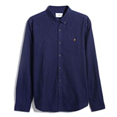 Farah Steen Slim Ls Bd Shirt Blue