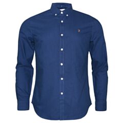 Farah Brewer LS Shirt In Rich Indigo