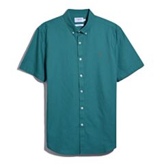 Farah Brewer SS BD Shirt Mallard Green
