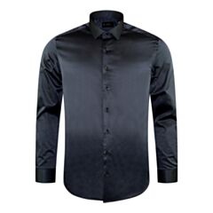 6th Sense Formal Stretch Shirt Black
