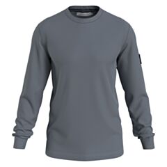 CK Jeans Badge Waffle LS T-Shirt Grey