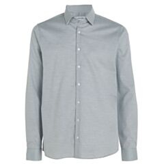 Calvin Klein Stetch Check Slim Shirt Blu