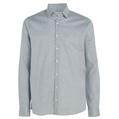 Calvin Klein Stetch Check Slim Shirt Blu