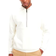 Calvin Klein Comfort DB Logo Q-Zip Egret