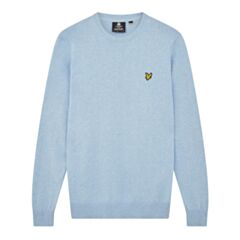 Lyle & Scott Cotton Merino Crew Light Bl