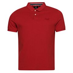 Superdry Pique Polo Hike Red Marl