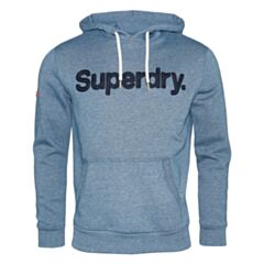 Superdry Vint Core Logo Hood Blue Grit