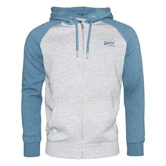 Superdry Vintage Baseball ZipHood In Gre