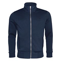 Superdry Logo Emb Zip Track In Rich Navy