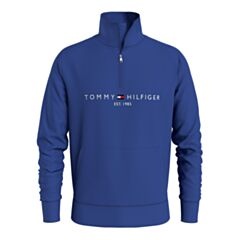 Tommy Hilfiger Logo Mock Neck Ultra Blue