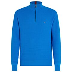 Tommy Hilfiger Zip Mock knit Blue