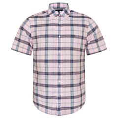 Tommy Hilfiger Tonal Check Shirt Peach D