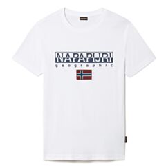 Napapijri Centre Logo Tee Bright White