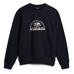 Napapijri Centre Logo Sweatshirt Blu Mar