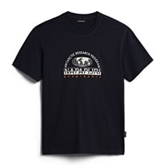 Napapijri Centre Logo Tee Blu Marine