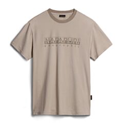 Napapijri Santiago SS Tee In Beige Silve