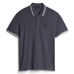 Napapijri SS Tipped Collar Polo Blu Gris