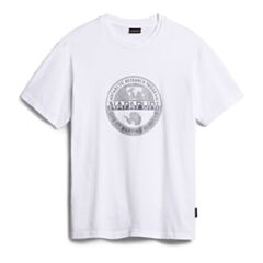 Napapijri Centre Logo Tee in White
