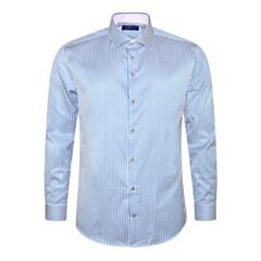 Pope Striped Shirt In Blue