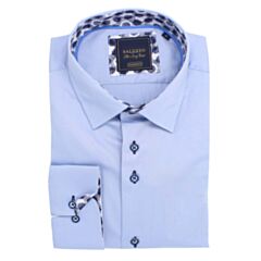 Saluzzo Sergio Tapered Fit Shirt Blue