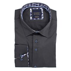 Saluzzo Sergio Tapered Fit Shirt Charcoa
